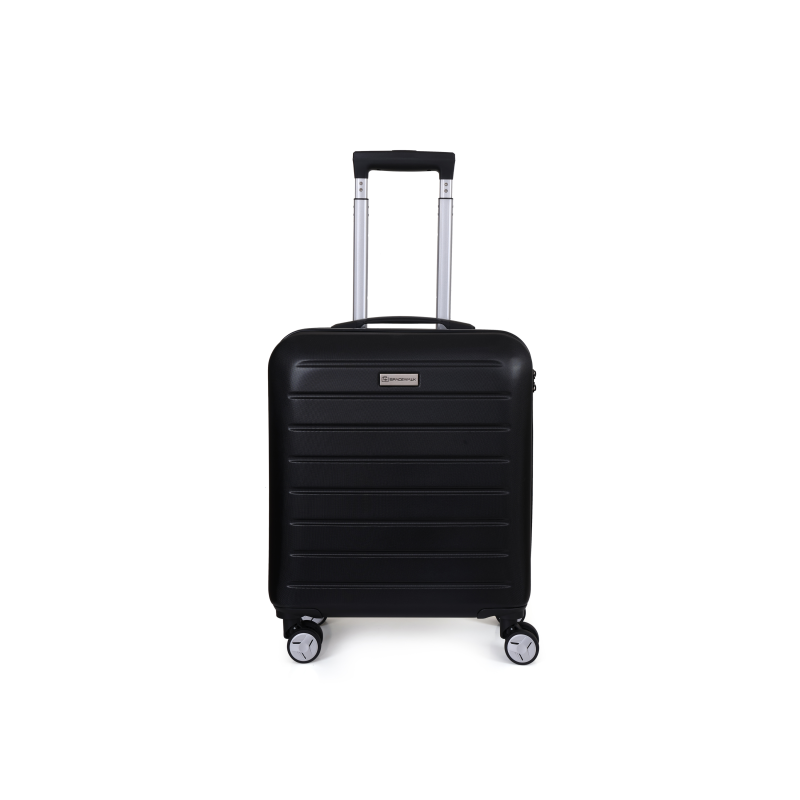 SPACEWALK Cadillac Hard Case ABS luggage, Airline-Approved CABIN SUITCASE, 42ltr, 8 Spinner Wheels, Anti-Theft Zip, TSA Lock, Durable & Lightweight (Black) SPACEWALK Cadillac Hard Case ABS luggage, Airline-Approved CABIN SUITCASE, 42ltr, 8 Spinner Wheels, Anti-Theft Zip, TSA Lock, Durable & Lightweight (Black)