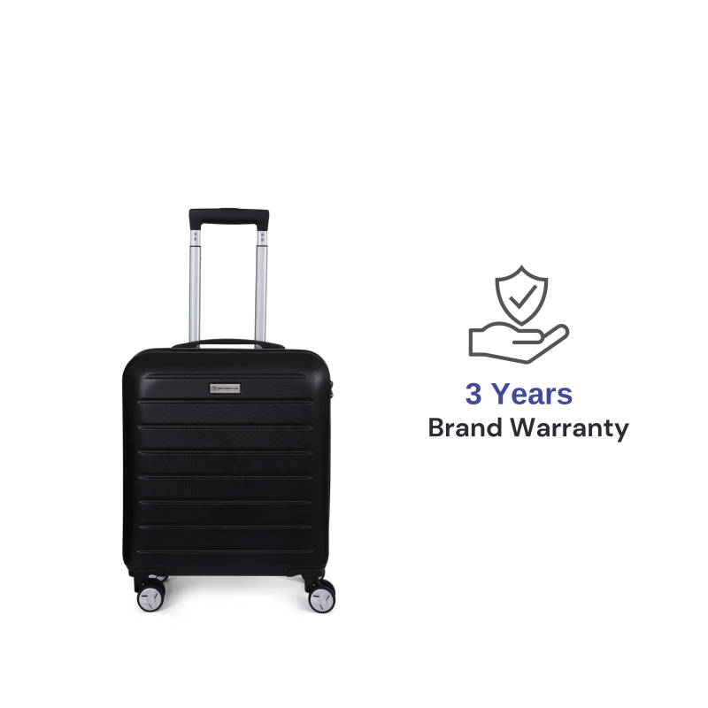 SPACEWALK Cadillac Hard Case ABS luggage, Airline-Approved CABIN SUITCASE, 42ltr, 8 Spinner Wheels, Anti-Theft Zip, TSA Lock, Durable & Lightweight (Black) SPACEWALK Cadillac Hard Case ABS luggage, Airline-Approved CABIN SUITCASE, 42ltr, 8 Spinner Wheels, Anti-Theft Zip, TSA Lock, Durable & Lightweight (Black)