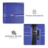 Spacewalk Gloster Hard Luggage Set of 3, 57 cm, 67 cm & 77 cm, 8 Wheels, Blue Spacewalk Gloster Hard Luggage Set of 3, 57 cm, 67 cm & 77 cm, 8 Wheels, Blue