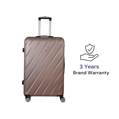 SPACEWALK STYLUX Hard Case ABS Luggage, 107L, LARGE, 8 Spinner Wheels, TSA Lock, Anti-Theft Zip, Lightweight & Durable, 3-Year Warranty, Made in India