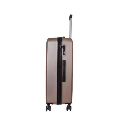 SPACEWALK STYLUX Hard Luggage, 76L, MEDIUM, Smooth 8 Spinner Wheels, Durable Hard Case ABS Material, Anti-Theft Zip, TSA Lock, Lightweight, Ergonomic Telescopic Handle, 3-Year Warranty