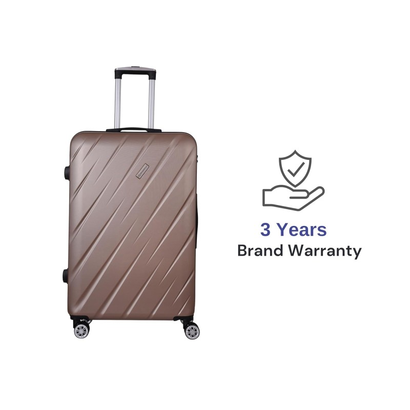 SPACEWALK STYLUX Hard Luggage, 76L, MEDIUM, Smooth 8 Spinner Wheels, Durable Hard Case ABS Material, Anti-Theft Zip, TSA Lock, Lightweight, Ergonomic Telescopic Handle, 3-Year Warranty SPACEWALK STYLUX Hard Luggage, 76L, MEDIUM, Smooth 8 Spinner Wheels, Durable Hard Case ABS Material, Anti-Theft Zip, TSA Lock, Lightweight, Ergonomic Telescopic Handle, 3-Year Warranty