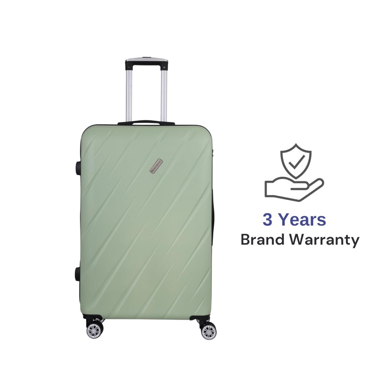 SPACEWALK STYLUX Hard Case ABS Luggage, 107L, LARGE, 8 Spinner Wheels, TSA Lock, Anti-Theft Zip, Lightweight & Durable, 3-Year Warranty, Made in India SPACEWALK STYLUX Hard Case ABS Luggage, 107L, LARGE, 8 Spinner Wheels, TSA Lock, Anti-Theft Zip, Lightweight & Durable, 3-Year Warranty, Made in India