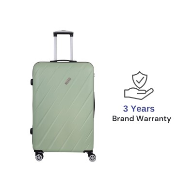 SPACEWALK STYLUX Hard Luggage, 76L, MEDIUM, Smooth 8 Spinner Wheels, Durable Hard Case ABS Material, Anti-Theft Zip, TSA Lock, Lightweight, Ergonomic Telescopic Handle, 3-Year Warranty