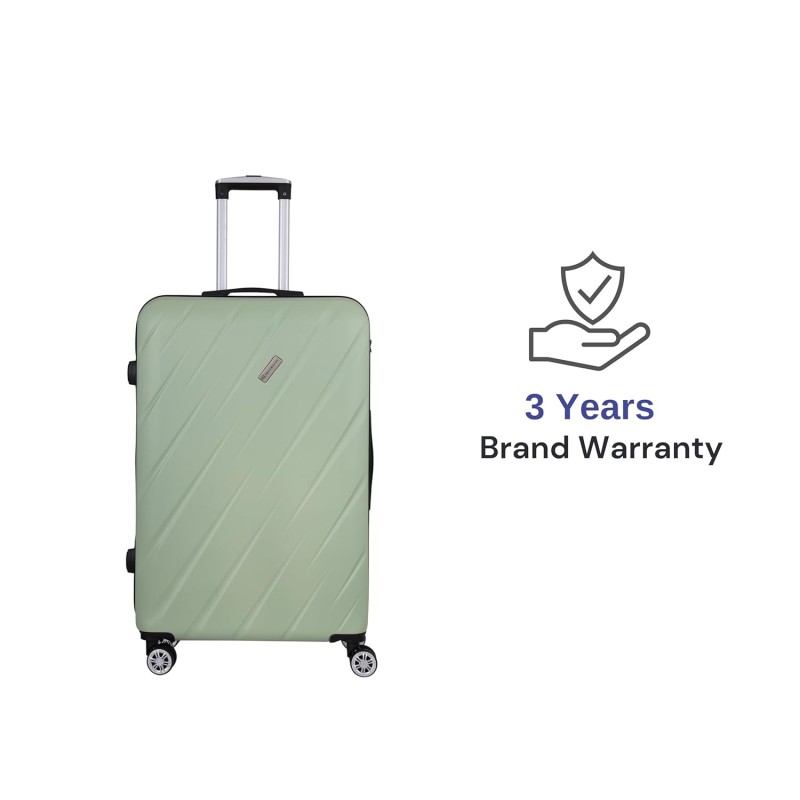 SPACEWALK STYLUX Hard Case ABS Luggage, SMALL, 50L, 8 Spinner Wheels, TSA Lock, Anti-Theft Zip, Lightweight & Durable, 3-Year Warranty, Made in India SPACEWALK STYLUX Hard Case ABS Luggage, SMALL, 50L, 8 Spinner Wheels, TSA Lock, Anti-Theft Zip, Lightweight & Durable, 3-Year Warranty, Made in India