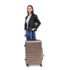 SPACEWALK TOKYO Hard Case ABS Luggage, 107L, LARGE, 8 Spinner Wheels, TSA Lock, Anti-Theft Zip, Lightweight & Durable, 3-Year Warranty, Made in India SPACEWALK TOKYO Hard Case ABS Luggage, 107L, LARGE, 8 Spinner Wheels, TSA Lock, Anti-Theft Zip, Lightweight & Durable, 3-Year Warranty, Made in India