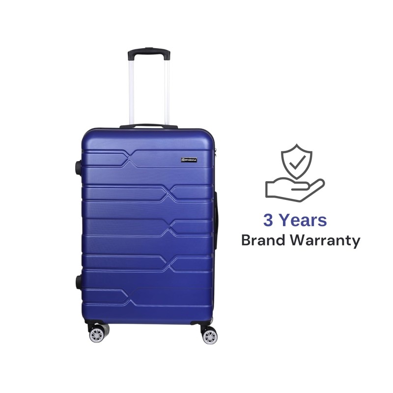 SPACEWALK TOKYO Hard Case ABS Luggage, 107L, LARGE, 8 Spinner Wheels, TSA Lock, Anti-Theft Zip, Lightweight & Durable, 3-Year Warranty, Made in India SPACEWALK TOKYO Hard Case ABS Luggage, 107L, LARGE, 8 Spinner Wheels, TSA Lock, Anti-Theft Zip, Lightweight & Durable, 3-Year Warranty, Made in India