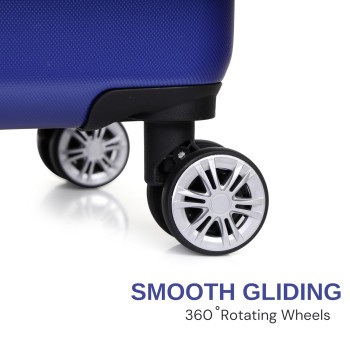 SPACEWALK TOKYO Hard Case ABS Luggage, 107L, LARGE, 8 Spinner Wheels, TSA Lock, Anti-Theft Zip, Lightweight & Durable, 3-Year Warranty, Made in India