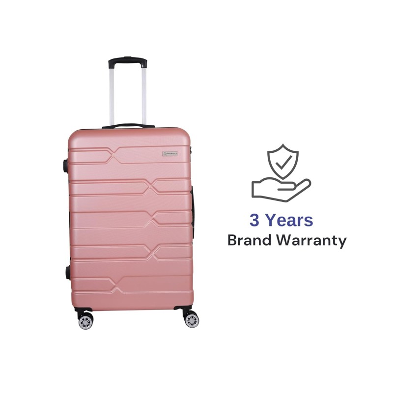 SPACEWALK TOKYO Hard Luggage, 76L, MEDIUM, Smooth 8 Spinner Wheels, Durable Hard Case ABS Material, Anti-Theft Zip, TSA Lock, Lightweight, Ergonomic Telescopic Handle, 3-Year Warranty SPACEWALK TOKYO Hard Luggage, 76L, MEDIUM, Smooth 8 Spinner Wheels, Durable Hard Case ABS Material, Anti-Theft Zip, TSA Lock, Lightweight, Ergonomic Telescopic Handle, 3-Year Warranty