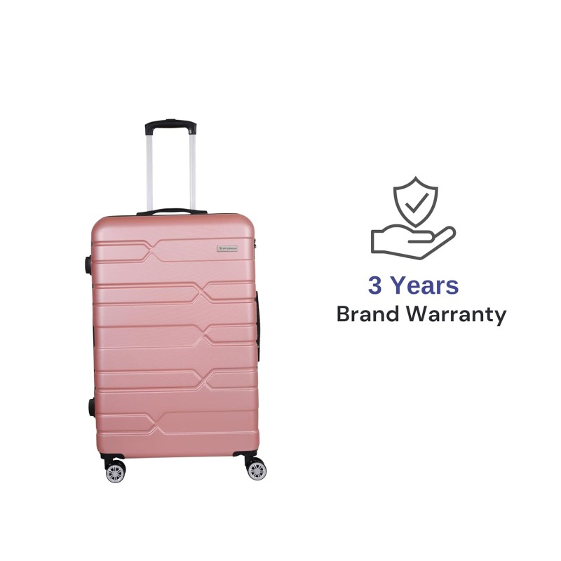 SPACEWALK TOKYO Hard Case ABS Luggage, SMALL, 50L, 8 Spinner Wheels, TSA Lock, Anti-Theft Zip, Lightweight & Durable, 3-Year Warranty, Made in India SPACEWALK TOKYO Hard Case ABS Luggage, SMALL, 50L, 8 Spinner Wheels, TSA Lock, Anti-Theft Zip, Lightweight & Durable, 3-Year Warranty, Made in India