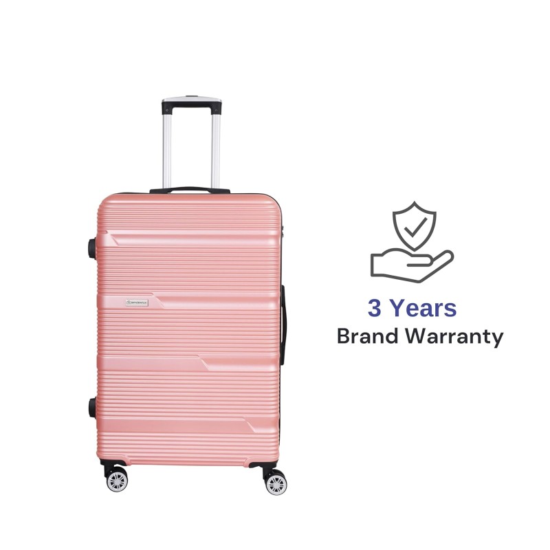 SPACEWALK GLOSTER Hard Case ABS Luggage, 107L, LARGE, 8 Spinner Wheels, TSA Lock, Anti-Theft Zip, Lightweight & Durable, 3-Year Warranty, Made in India SPACEWALK GLOSTER Hard Case ABS Luggage, 107L, LARGE, 8 Spinner Wheels, TSA Lock, Anti-Theft Zip, Lightweight & Durable, 3-Year Warranty, Made in India