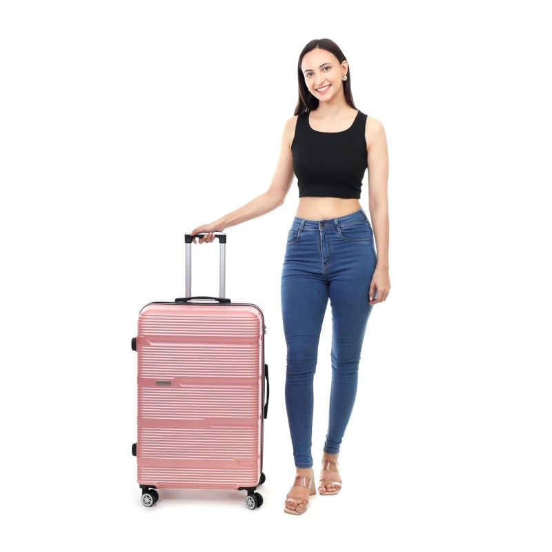 SPACEWALK GLOSTER Hard Case ABS Luggage, 107L, LARGE, 8 Spinner Wheels, TSA Lock, Anti-Theft Zip, Lightweight & Durable, 3-Year Warranty, Made in India SPACEWALK GLOSTER Hard Case ABS Luggage, 107L, LARGE, 8 Spinner Wheels, TSA Lock, Anti-Theft Zip, Lightweight & Durable, 3-Year Warranty, Made in India
