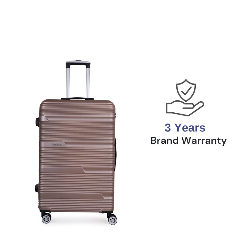 SPACEWALK GLOSTER Hard Luggage, 76L, MEDIUM, Smooth 8 Spinner Wheels, Durable Hard Case ABS Material, Anti-Theft Zip, TSA Lock, Lightweight, Ergonomic Telescopic Handle, 3-Year Warranty SPACEWALK GLOSTER Hard Luggage, 76L, MEDIUM, Smooth 8 Spinner Wheels, Durable Hard Case ABS Material, Anti-Theft Zip, TSA Lock, Lightweight, Ergonomic Telescopic Handle, 3-Year Warranty