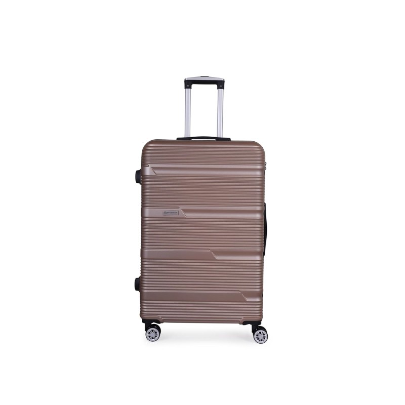 SPACEWALK GLOSTER Hard Luggage, 76L, MEDIUM, Smooth 8 Spinner Wheels, Durable Hard Case ABS Material, Anti-Theft Zip, TSA Lock, Lightweight, Ergonomic Telescopic Handle, 3-Year Warranty SPACEWALK GLOSTER Hard Luggage, 76L, MEDIUM, Smooth 8 Spinner Wheels, Durable Hard Case ABS Material, Anti-Theft Zip, TSA Lock, Lightweight, Ergonomic Telescopic Handle, 3-Year Warranty