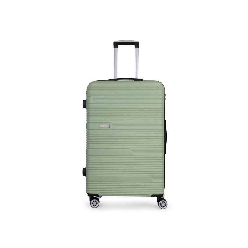 SPACEWALK GLOSTER Hard Luggage, 76L, MEDIUM, Smooth 8 Spinner Wheels, Durable Hard Case ABS Material, Anti-Theft Zip, TSA Lock, Lightweight, Ergonomic Telescopic Handle, 3-Year Warranty SPACEWALK GLOSTER Hard Luggage, 76L, MEDIUM, Smooth 8 Spinner Wheels, Durable Hard Case ABS Material, Anti-Theft Zip, TSA Lock, Lightweight, Ergonomic Telescopic Handle, 3-Year Warranty