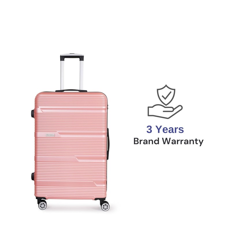SPACEWALK GLOSTER Hard Luggage, 76L, MEDIUM, Smooth 8 Spinner Wheels, Durable Hard Case ABS Material, Anti-Theft Zip, TSA Lock, Lightweight, Ergonomic Telescopic Handle, 3-Year Warranty SPACEWALK GLOSTER Hard Luggage, 76L, MEDIUM, Smooth 8 Spinner Wheels, Durable Hard Case ABS Material, Anti-Theft Zip, TSA Lock, Lightweight, Ergonomic Telescopic Handle, 3-Year Warranty