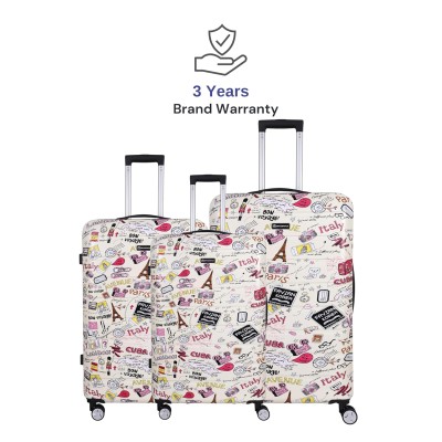 Spacewalk Cadillac Special Edition PC + ABS Luggage Set of 3, 8 Wheels, 3 Year Warranty Spacewalk Cadillac Special Edition PC + ABS Luggage Set of 3, 8 Wheels, 3 Year Warranty