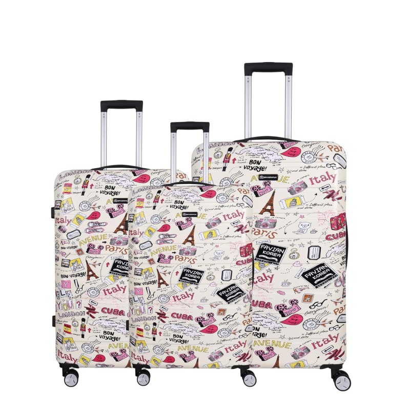 Spacewalk Cadillac Special Edition PC + ABS Luggage Set of 3, 8 Wheels, 3 Year Warranty Spacewalk Cadillac Special Edition PC + ABS Luggage Set of 3, 8 Wheels, 3 Year Warranty