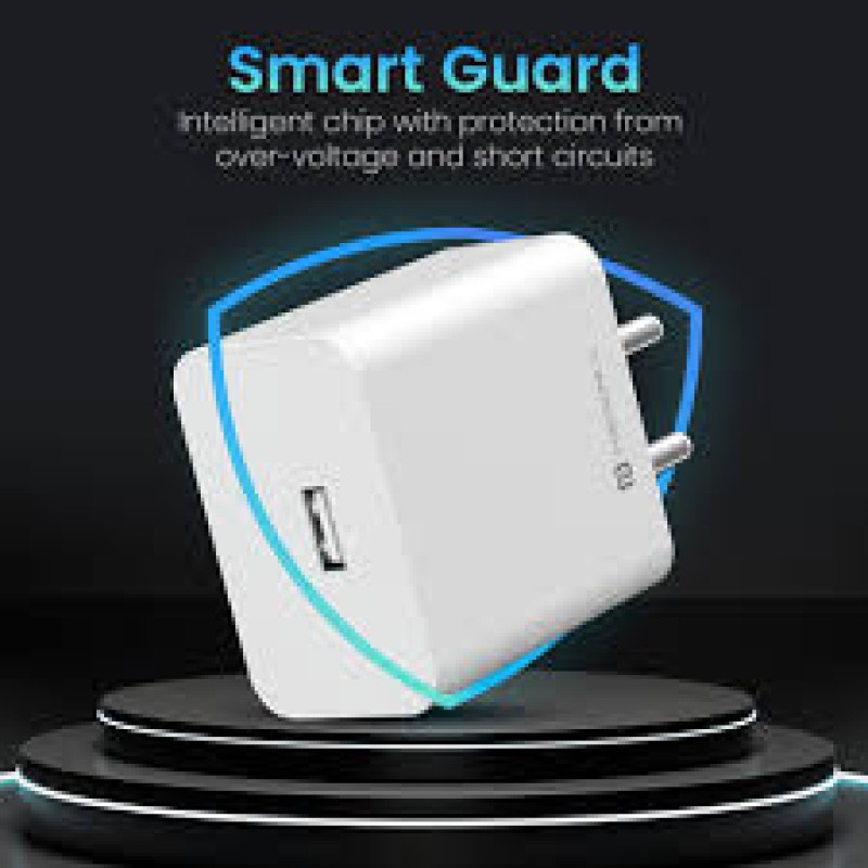 Portronics 35W Adapto 35A USB-A Fast Charging Adaptor with 1M Charging Cable, Support VOOC Charging /WARP Charging /Dash Charging Portronics 35W Adapto 35A USB-A Fast Charging Adaptor with 1M Charging Cable, Support VOOC Charging /WARP Charging /Dash Charging