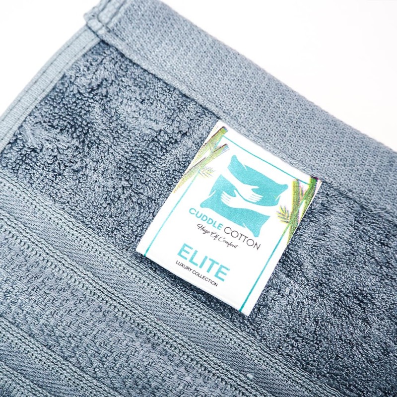 Cuddle Cotton Elite Bath Towel, 75 x 150 cm, 580 GSM, Wave Design, Carbon Grey Cuddle Cotton Elite Bath Towel, 75 x 150 cm, 580 GSM, Wave Design, Carbon Grey