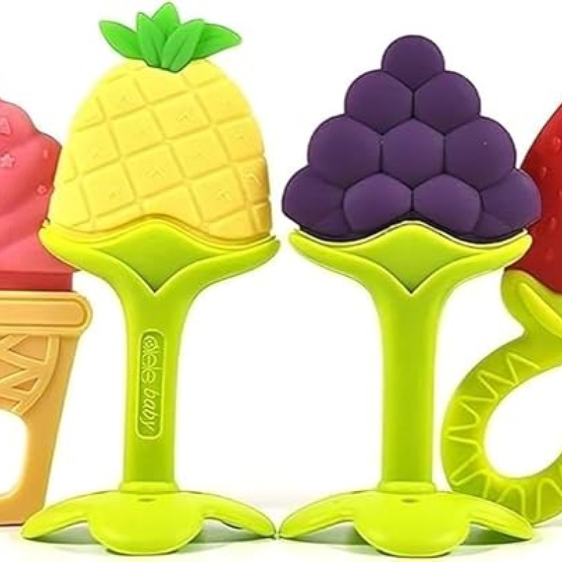 EpiskeyTeething Baby Chew Toys, BPA-Free Baby Teething Toy for Babies 0-6 Months. Natural Organic Freezer Safe Specialized Teether Toys for Toddlers, Relief Gingival Pain (3D TEETHER) EpiskeyTeething Baby Chew Toys, BPA-Free Baby Teething Toy for Babies 0-6 Months. Natural Organic Freezer Safe Specialized Teether Toys for Toddlers, Relief Gingival Pain (3D TEETHER)