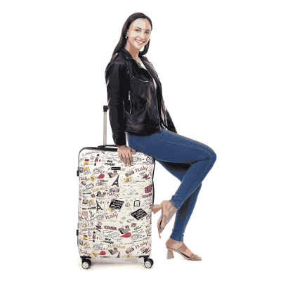 Spacewalk Cadillac Special Edition Luggage, 57 cm, 8 Wheels, 3 Year Warranty Spacewalk Cadillac Special Edition Luggage, 57 cm, 8 Wheels, 3 Year Warranty