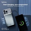 Lifelong Electronics 10000mAh MagSafe Wireless Fast Charging Power Bank for iPhone, Apple Watch, Airpods & All Qi Enabled Phones | QC 3.0 Powerbank (22.5W Output) | Cable & Stand + Extra Magnetic Ring Lifelong Electronics 10000mAh MagSafe Wireless Fast Charging Power Bank for iPhone, Apple Watch, Airpods & All Qi Enabled Phones | QC 3.0 Powerbank (22.5W Output) | Cable & Stand + Extra Magnetic Ring
