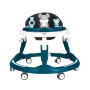 Amazon Brand - Supples Baby Walker (Musical) | Kids Walker with Toys | Baby Walkers for Boys & Girls 9+ Months | Adjustable Height Walker with RGB Lights | Sea Green & White