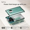 Lifelong Electronics 10000mAh Fast Charging Power Bank with Digital Display | Type C Input | 2 Output Ports | Quick Charge 3.0 | 22.5 W PD Powerbank | Cable Included (Teal Green) Lifelong Electronics 10000mAh Fast Charging Power Bank with Digital Display | Type C Input | 2 Output Ports | Quick Charge 3.0 | 22.5 W PD Powerbank | Cable Included (Teal Green)
