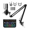 CEZO Professional Condenser Microphone with X3 Sound Card | Condeser Mic Set with Compact Microphone Pop Shield |Live Sound Card| Boom Arm Stand| Shock Mount for Recording Podcasting & Live Streaming CEZO Professional Condenser Microphone with X3 Sound Card | Condeser Mic Set with Compact Microphone Pop Shield |Live Sound Card| Boom Arm Stand| Shock Mount for Recording Podcasting & Live Streaming