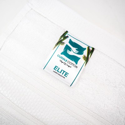Cuddle Cotton Elite Bath Towel, 75 x 150 cm, 580 GSM, Wave Design, Ivory White Cuddle Cotton Elite Bath Towel, 75 x 150 cm, 580 GSM, Wave Design, Ivory White