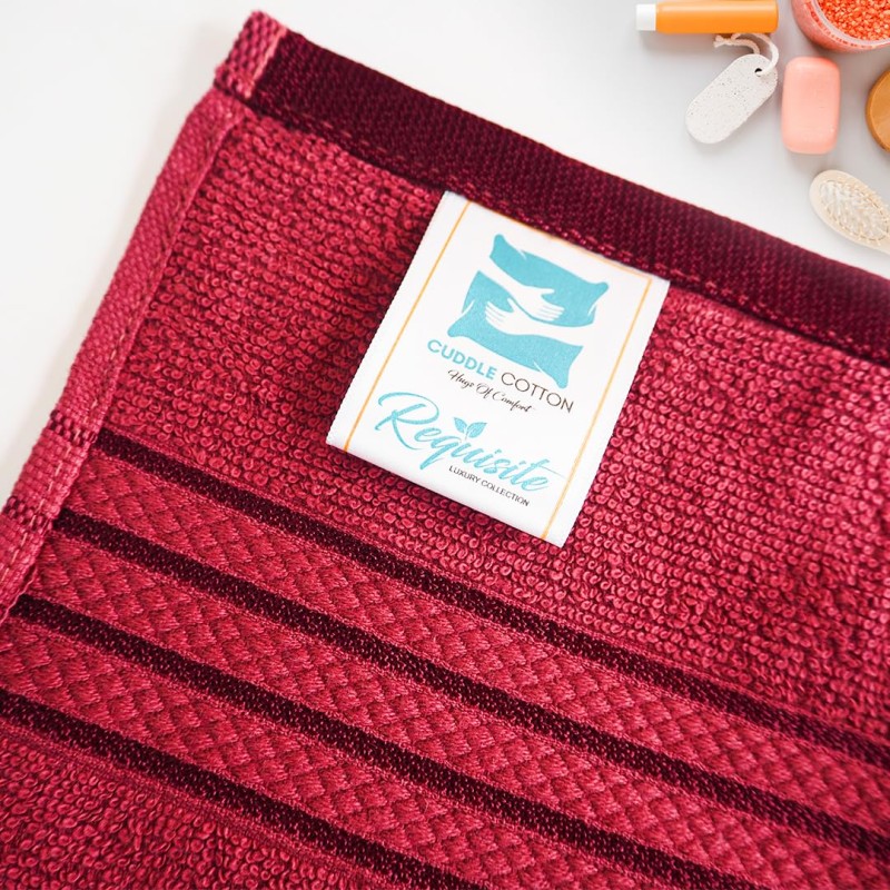 Cuddle Cotton Requisite 100% Cotton Bath Towel, 400 GSM, 70 cm x 147 cm, Merlot Red Cuddle Cotton Requisite 100% Cotton Bath Towel, 400 GSM, 70 cm x 147 cm, Merlot Red