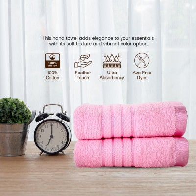 Cuddle Cotton Requisite Hand Towel Set of 2, 40 cm x 60 cm, 400 GSM, Blush Pink 100% Cotton Cuddle Cotton Requisite Hand Towel Set of 2, 40 cm x 60 cm, 400 GSM, Blush Pink 100% Cotton