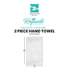 Cuddle Cotton Requisite Hand Towel Set of 2, 40 cm x 60 cm, 400 GSM, Sleek Grey 100% Cotton Cuddle Cotton Requisite Hand Towel Set of 2, 40 cm x 60 cm, 400 GSM, Sleek Grey 100% Cotton