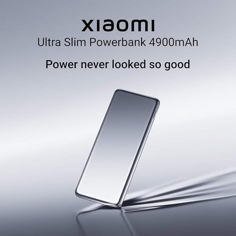 Xiaomi Ultra Slim Power Bank - 93 grams only | Lightest & Slimmest | 20W Fast Charging, Type-C Input & Output, Power Delivery QC 3.0, 12 Layers Safety Protection, Supports iOS, Android (MI Power Bank) Xiaomi Ultra Slim Power Bank - 93 grams only | Lightest & Slimmest | 20W Fast Charging, Type-C Input & Output, Power Delivery QC 3.0, 12 Layers Safety Protection, Supports iOS, Android (MI Power Bank)