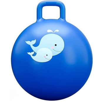 MiniSteps Sit & Bounce Hop Ball for Kids Indoor & Outdoor Jumping Toy, Durable Rubber Bouncing Ball (Size 56cm/22 Inch, Multicolor)