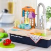 Mini Steps Kids Kitchen Sink Playset with Water Flow – Electronic Wash Basin with Running Water, Pretend Play Set for Girls Mini Steps Kids Kitchen Sink Playset with Water Flow – Electronic Wash Basin with Running Water, Pretend Play Set for Girls