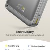Baseus Nomos Qi2 10000mAh 45W Magnetic Wireless Power Bank � Built-in USB-C Cable, PD Fast Charging, Kickstand Design � Lunar Gray