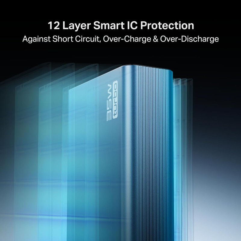 boAt Newly Launched PB435 Turbo 35W Power Bank with 20000mAh Battery, 35W 2-Way Super Fast Charging | 12-Layer Smart IC Protection | Triple Output & Dual Input in Sleek Aluminium Casing(Navy Blue) boAt Newly Launched PB435 Turbo 35W Power Bank with 20000mAh Battery, 35W 2-Way Super Fast Charging | 12-Layer Smart IC Protection | Triple Output & Dual Input in Sleek Aluminium Casing(Navy Blue)