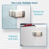 R for Rabbit Protector Plus Drawer Locker for Kids (1 Unit) | Premium Cabinets Door & Cupboard Lock | Wardrobe Child Safety Proofing Drawer Locks