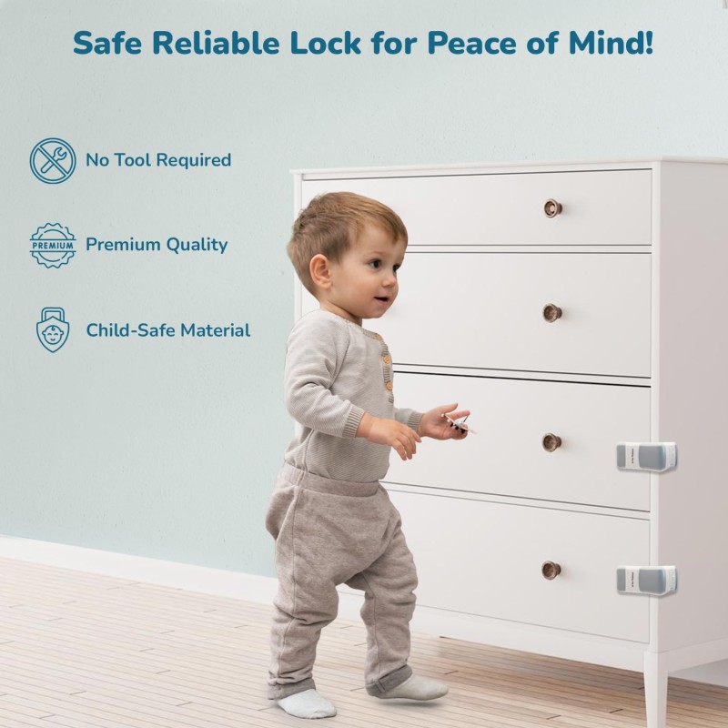 R for Rabbit Protector Plus Drawer Locker for Kids (1 Unit) | Premium Cabinets Door & Cupboard Lock | Wardrobe Child Safety Proofing Drawer Locks R for Rabbit Protector Plus Drawer Locker for Kids (1 Unit) | Premium Cabinets Door & Cupboard Lock | Wardrobe Child Safety Proofing Drawer Locks