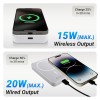 ZEBRONICS MW63 Wireless Power Bank, 10000 mAh, Rapid Charge, Magsafe, Outputs - 20W Wired | 15W Wireless, Type C PD, Built in Protections, LED Indicator, Compatible with iPhone, Made in India ZEBRONICS MW63 Wireless Power Bank, 10000 mAh, Rapid Charge, Magsafe, Outputs - 20W Wired | 15W Wireless, Type C PD, Built in Protections, LED Indicator, Compatible with iPhone, Made in India