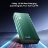 boAt Energyshroom PB401 20000mAh Power Bank| Micro USB and Type C (2-Way Input Ports), 22.5W, 3X Output Ports, Compatible with Tablets, Smartphones, Earbuds, Smartwatch (Pine Green) boAt Energyshroom PB401 20000mAh Power Bank| Micro USB and Type C (2-Way Input Ports), 22.5W, 3X Output Ports, Compatible with Tablets, Smartphones, Earbuds, Smartwatch (Pine Green)