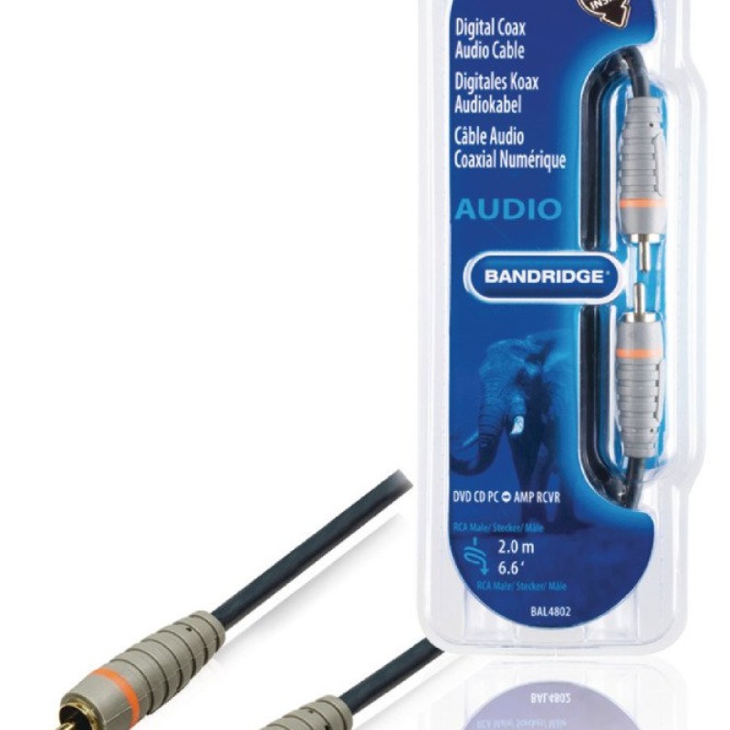 Bandridge BAL4802-2.0M Digital Coax Audio Cable Bandridge BAL4802-2.0M Digital Coax Audio Cable