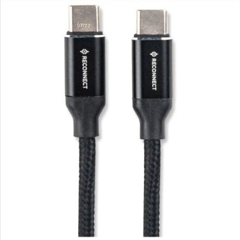 Reconnect usb-c Nylon braided cable | Fast charging and Data Sync | c cable for samsung, vivo, redmi, realme, oppo, oneplus, infinix, poco, xiaomi, motorola, itel and more...