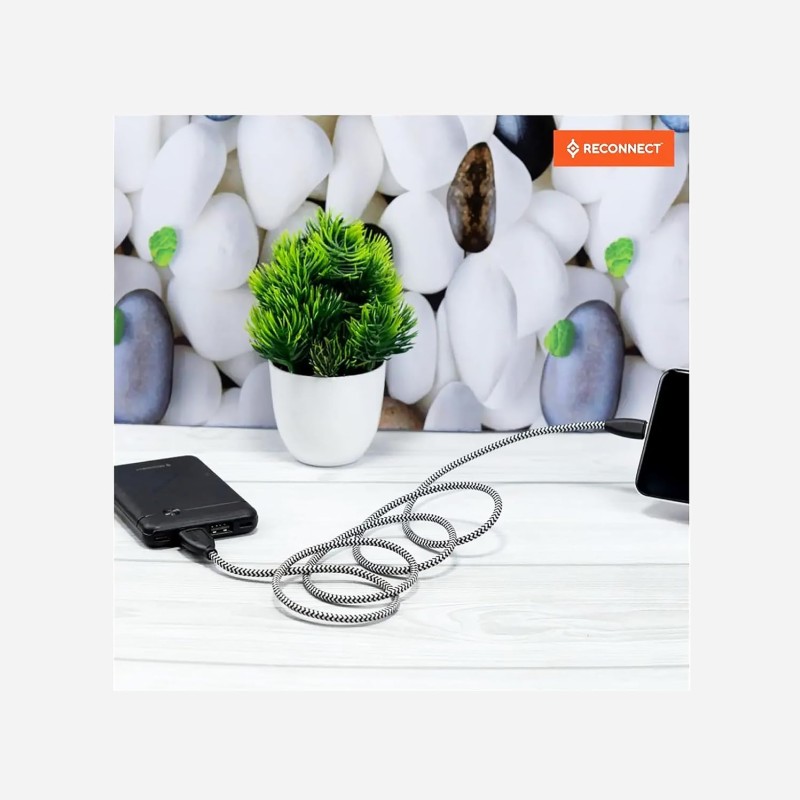 Reconnect usb-c Nylon braided cable | Fast charging and Data Sync | c cable for samsung, vivo, redmi, realme, oppo, oneplus, infinix, poco, xiaomi, motorola, itel and more... Reconnect usb-c Nylon braided cable | Fast charging and Data Sync | c cable for samsung, vivo, redmi, realme, oppo, oneplus, infinix, poco, xiaomi, motorola, itel and more...