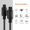 CableCreation 6 FT Digital Fiber Optical Toslink Cable Gold Plated for Home Theater, Sound Bar, TV, PS4, Xbox, VD/CD Player,Blu-ray Players,Game Console& More,Black 1.8m CableCreation 6 FT Digital Fiber Optical Toslink Cable Gold Plated for Home Theater, Sound Bar, TV, PS4, Xbox, VD/CD Player,Blu-ray Players,Game Console& More,Black 1.8m