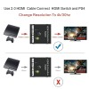 Farraige®HDMI Switch Splitter, 2 Port Bi-Directional Manual HDMI Switch 2 in 1 Out or 1 in 2 Out Splitter Supports 4K 2K 3D Full HD 1080p Farraige®HDMI Switch Splitter, 2 Port Bi-Directional Manual HDMI Switch 2 in 1 Out or 1 in 2 Out Splitter Supports 4K 2K 3D Full HD 1080p