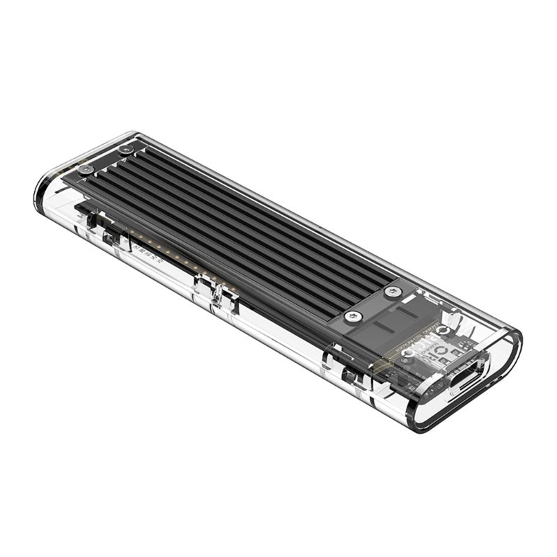 ORICO Transparent NVMe M.2 Enclosure Tool-Free USB3.1 Type-C Gen2 10Gbps to M.2 SSD Enclosure for Intel 660p/Samsung 970 EVO/Samsung970 Pro 2230/2242/2260/2280 PCIe NVMe M-Key SSD up to 2TB. ORICO Transparent NVMe M.2 Enclosure Tool-Free USB3.1 Type-C Gen2 10Gbps to M.2 SSD Enclosure for Intel 660p/Samsung 970 EVO/Samsung970 Pro 2230/2242/2260/2280 PCIe NVMe M-Key SSD up to 2TB.
