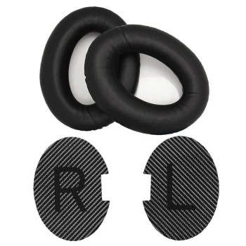 Parzo Ear Pads Cushions for Bose - Compatible with Quietcomfort QC25 / QC35 / AE2 Wireless / AE2w / Sound True/Sound Link (Around-Ear Only) Headphones (Black Cushion + Grey Mat) Parzo Ear Pads Cushions for Bose - Compatible with Quietcomfort QC25 / QC35 / AE2 Wireless / AE2w / Sound True/Sound Link (Around-Ear Only) Headphones (Black Cushion + Grey Mat)